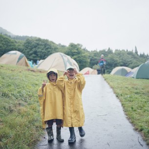 雨でも元気